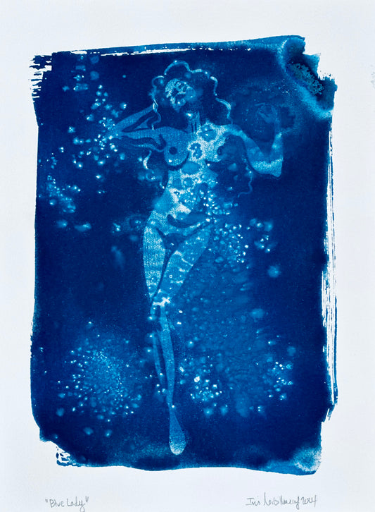 Blue Lady Cyanotype - B4