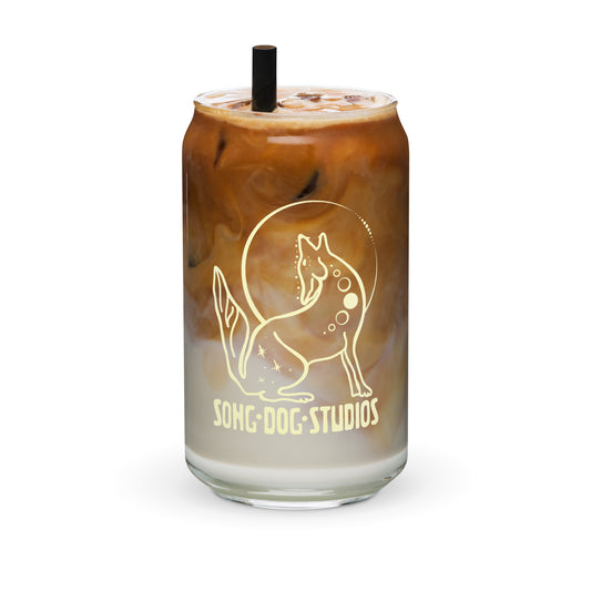 Song Dog Logo Can-shaped glass