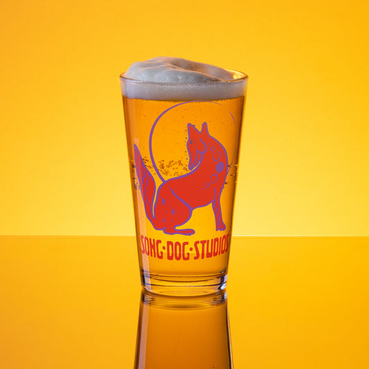 Song Dog Logo Shaker pint glass