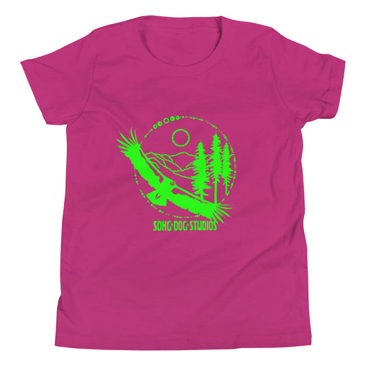 Condor Country in Neon Green Youth Short Sleeve T-Shirt